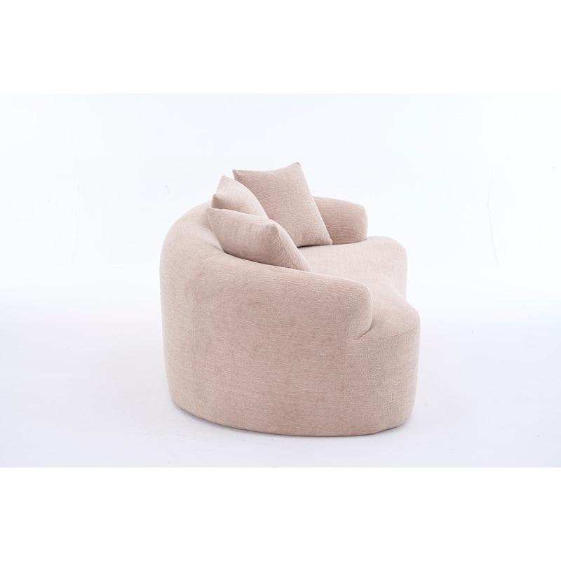 65"Chenille 2-Seater Sofa with Easy Assembly, Medium Firm Cushion, and 300 lbs Weight Capacity"
