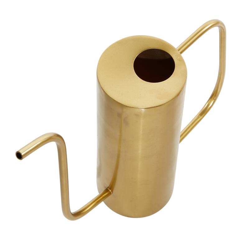 Gold Metal Watering Can Indoor Outdoor Planter (Set of 3) - 12 x 4 x 11Round