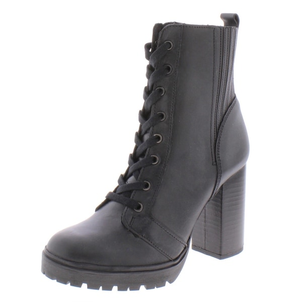 steve madden black lace up boots