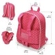 preview thumbnail 4 of 6, Badger Basket Doll Travel Backpack - Pink/Star - 10.75" x 4" x 13.5"