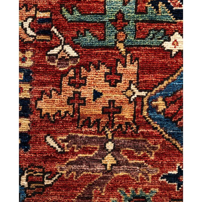 Serapi One-of-a-Kind Hand-Knotted Area Rug - Red - 4' 2" x 6' 3"