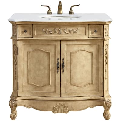 Elegant Lighting VF10136-VW Danville 36" Free Standing Single Basin