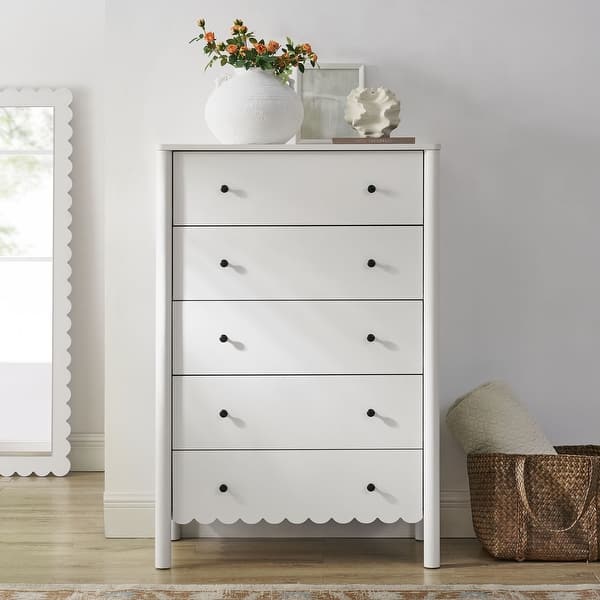 Emmeline Scalloped 5-Drawer Chest - Bed Bath & Beyond - 42258529