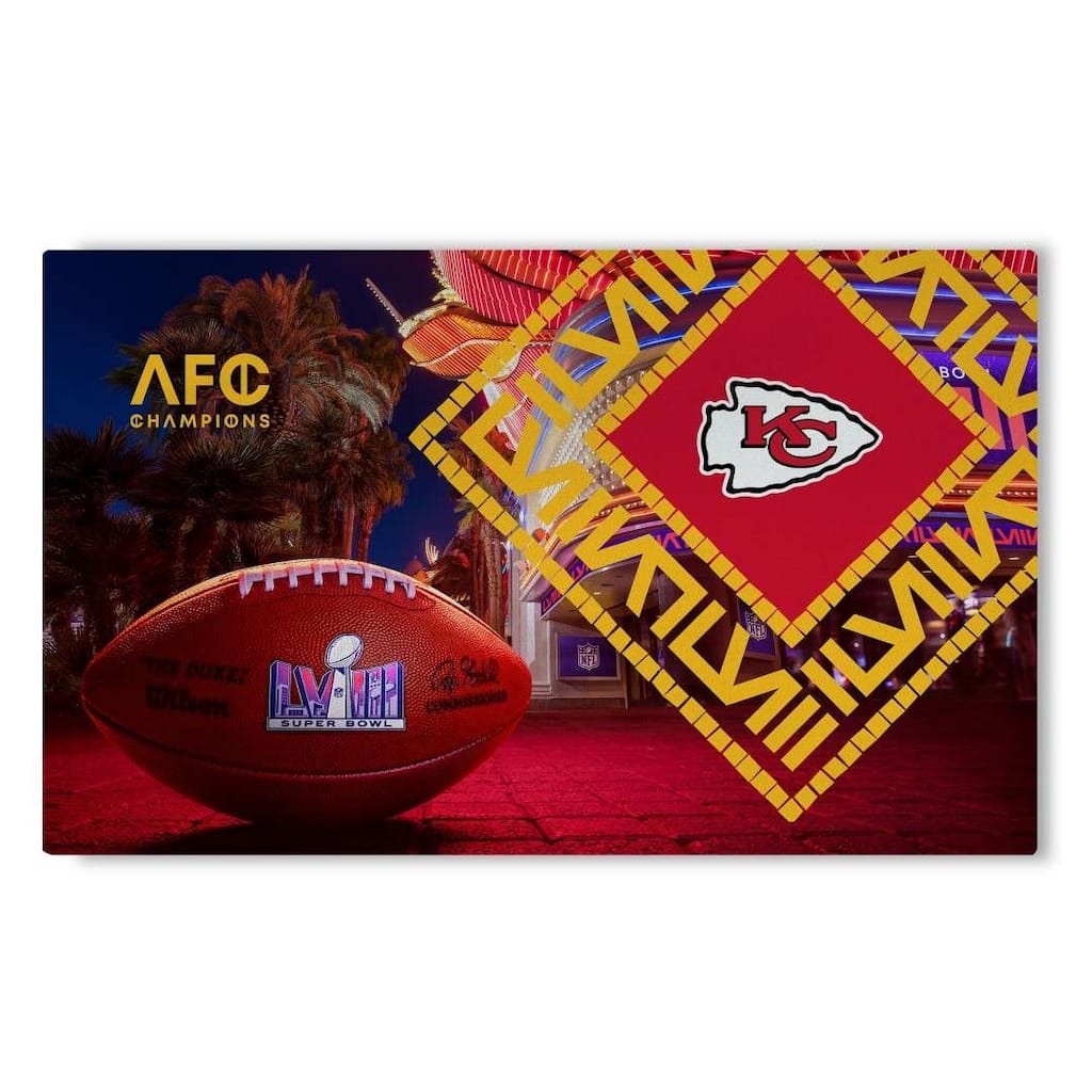 NFL Kansas City Chiefs SB58 Arrival Participant Washable Rug - 36in x 62in