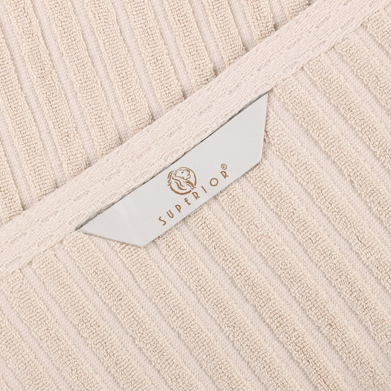 Superior Soho Ribbed Cotton Hand Towel Set of 4