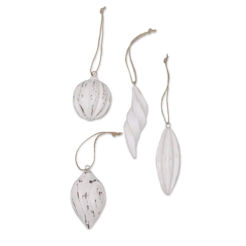 Novica Handmade Holiday Ambassadors Wood Ornaments (Set Of 4) - 1.8D and 1.4 D