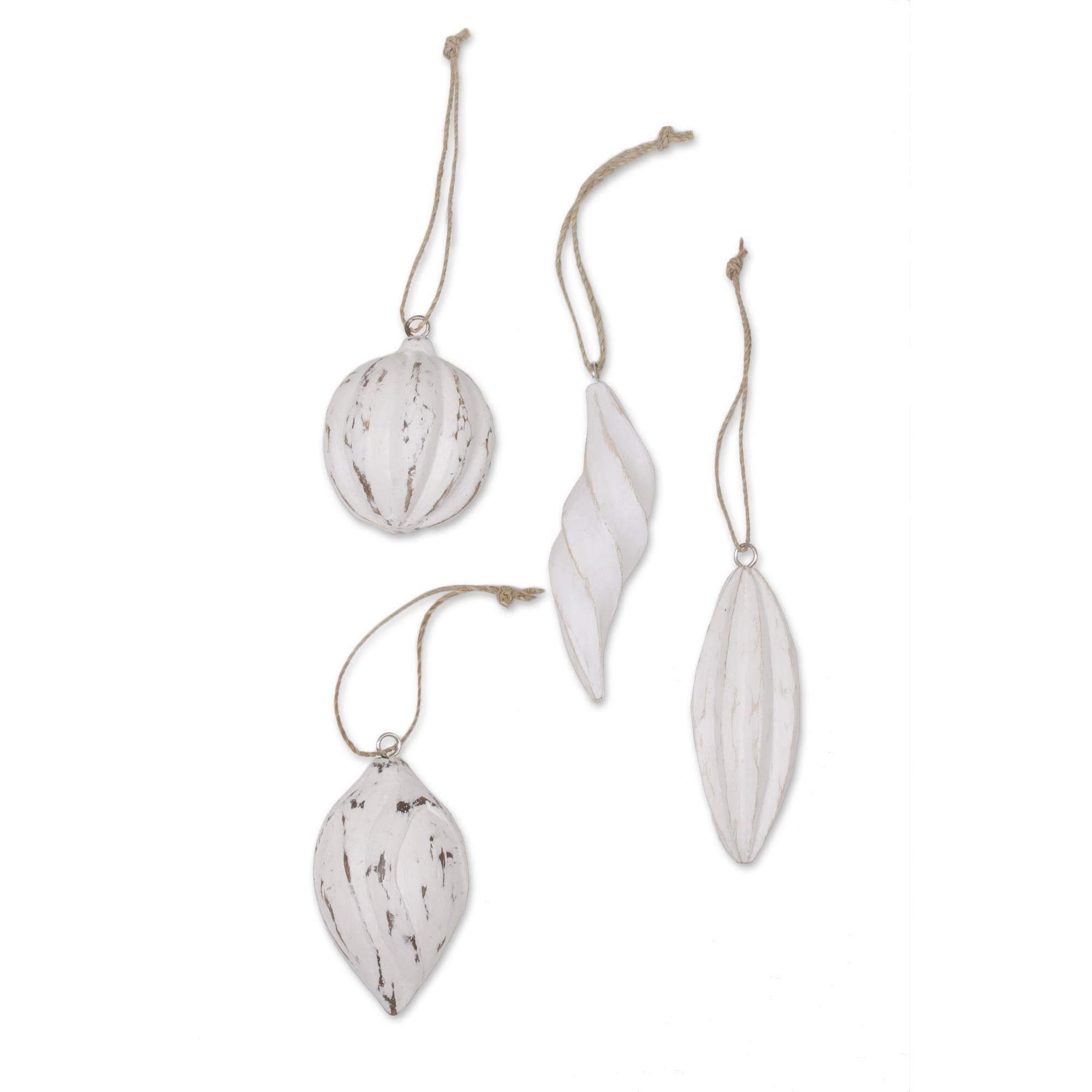 Novica Handmade Holiday Ambassadors Wood Ornaments (Set Of 4) - 1.8D and 1.4 D