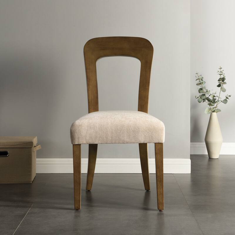 Christopher Knight Home - Adrian Upholstered Dining Chairs, Comfortable Seating with Sturdy Wood Frame, Set of 2