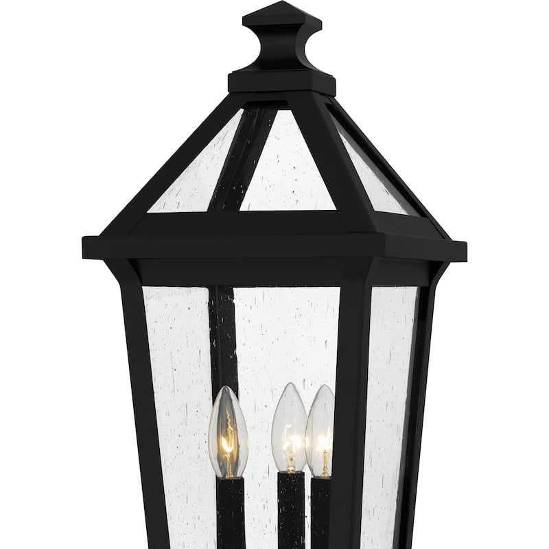 Boulevard 3-Light Matte Black Outdoor Post Lantern