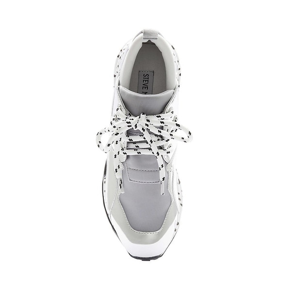 Steve Madden Low-Top Sneakers, Womens 8 White 002