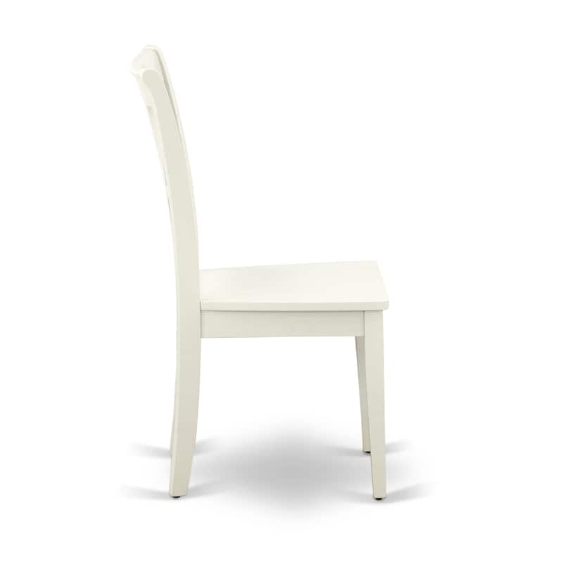 East West Furniture Dining Table Set Includes a Square Kitchen Table and Dining Room Chairs (Pieces Options)
