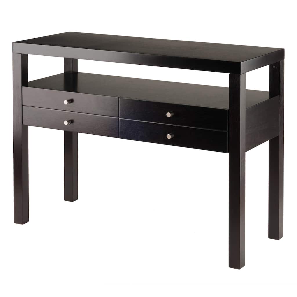 Copenhagen Console Table, Espresso - 40.16 x 17.09 x 30.12 inches