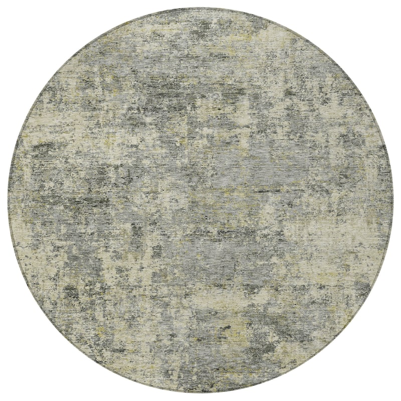 HomeRoots Abstract Transitional Rectangle Outdoor Rug