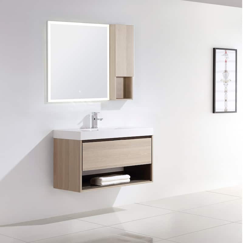 Laila 36" Single Bathroom Vanity Set - Tan