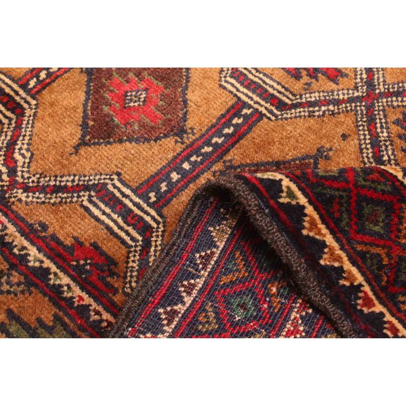 ECARPETGALLERY Hand-knotted Teimani Brown Wool Rug - 2'11 x 4'4