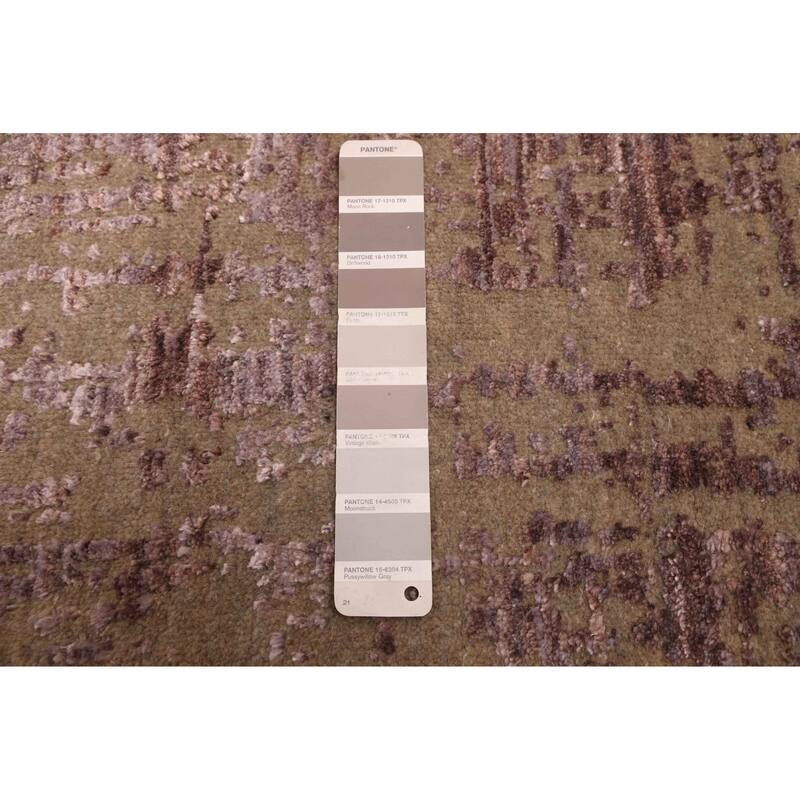 ECARPETGALLERY Hand-knotted Legacy Taupe Silk, Wool Rug - 5'11 x 5'11