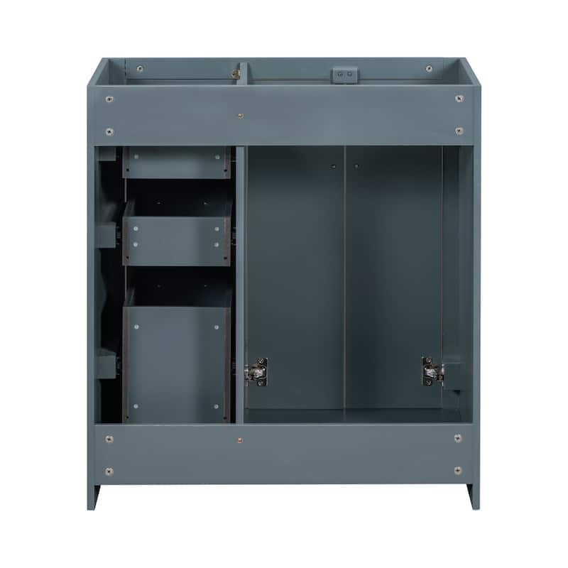 Bathroom Storage Vanity Base with 3 Drawers & Soft Closing Doors (Without Sink)