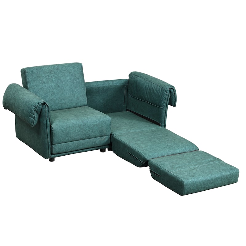 Green 2-Seating Living Room Sofa Set