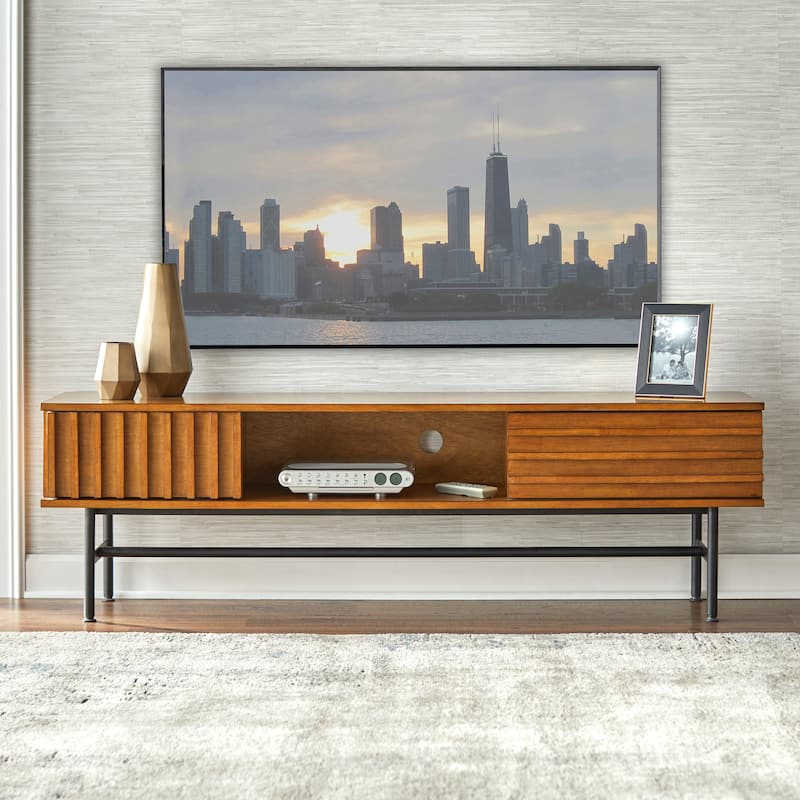 Lifestorey Luc TV Stand - Blond Oak