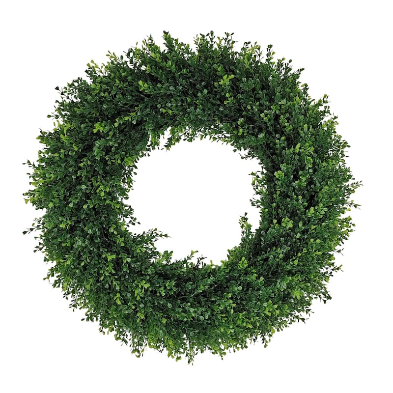 16", 18", 24" or 30" Decorative Boxwood Wreaths
