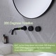 preview thumbnail 10 of 20, Solid Brass 2-Round Knob Handle Wall Mounted Bathroom Faucet