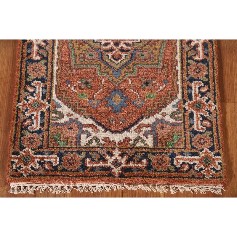 Traditional Heriz Serapi Oriental Rug Handmade Wool Carpet - 2'0"x 3'0"