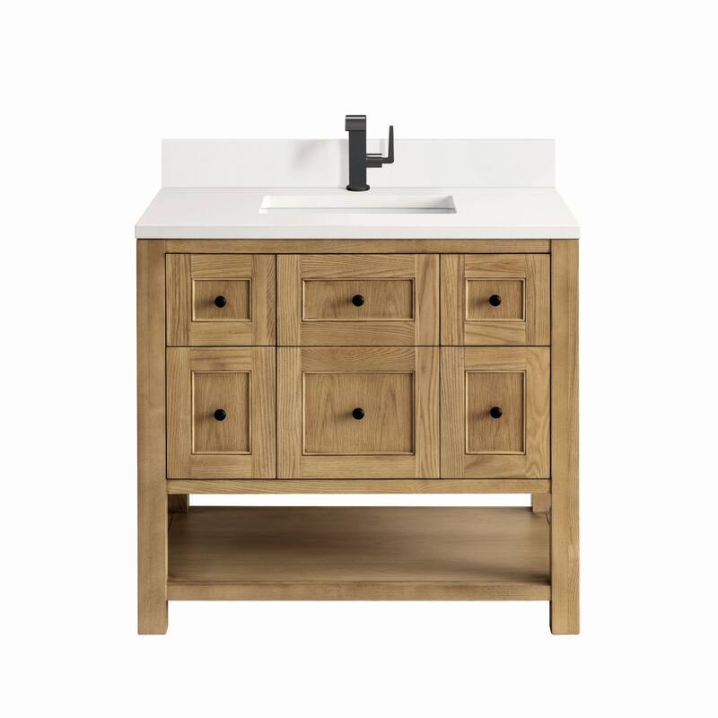 James Martin Vanities 330-V36-1WZ Breckenridge 36" Free Standing - Light Natural Oak