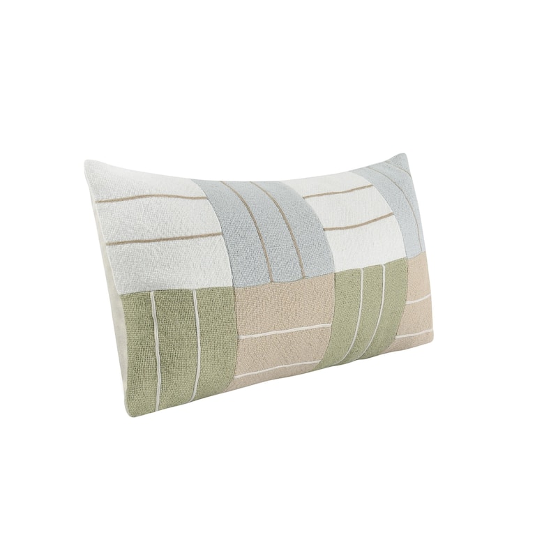 Villa by Classic Home Niya Multicolor Linen Blend Throw Pillow