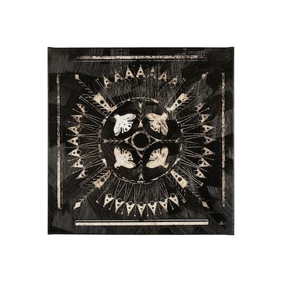Sandpainting-Ink I (30 x 30) Canvas Art Print