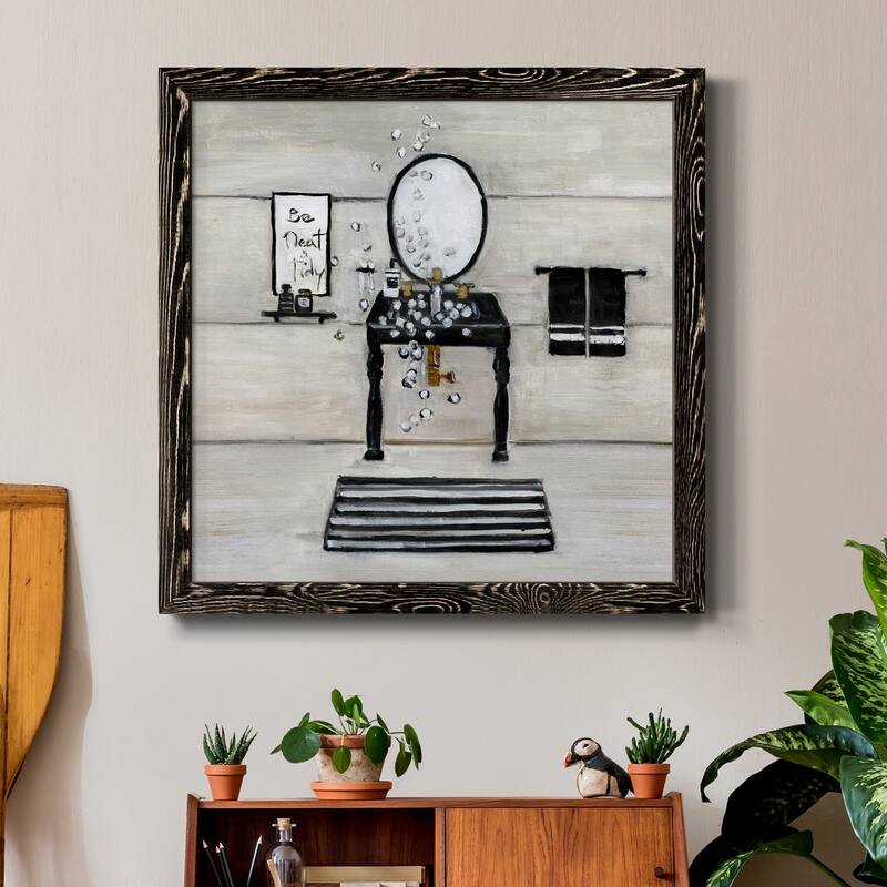 Neat and Tidy Bath-Premium Framed Canvas - Ready to Hang
