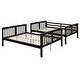preview thumbnail 29 of 36, Solid Pine Full Size Bunk Bed with Ladder, Headboard and Footboard, for Bedroom or Guest Room