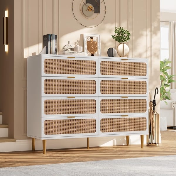 modern rattan dresser Palma Rattan Dresser
