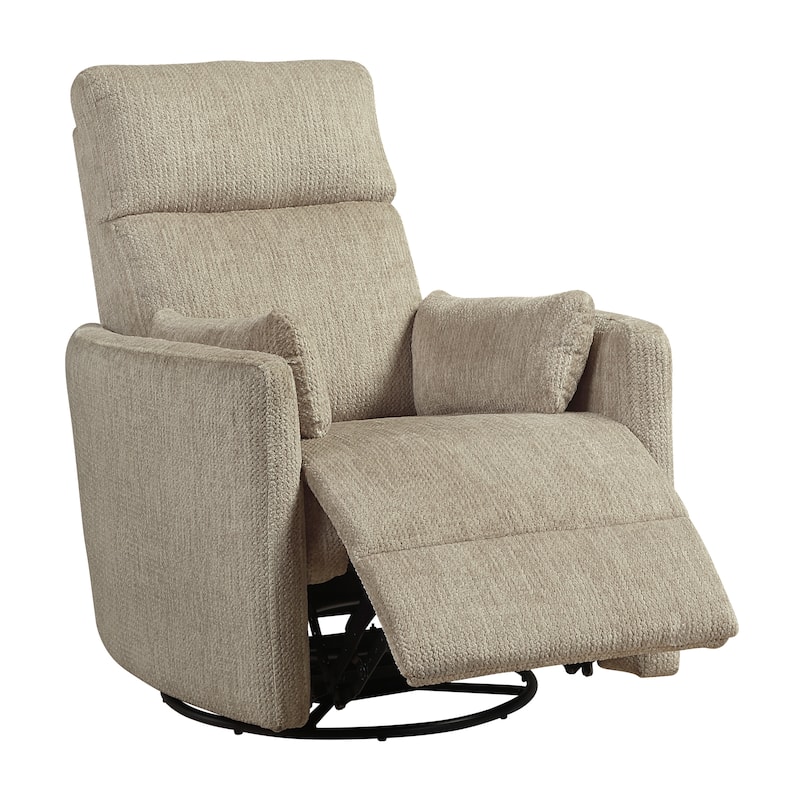 Abbeville 33" Microfiber Manual Swivel Glider Reclining Chair