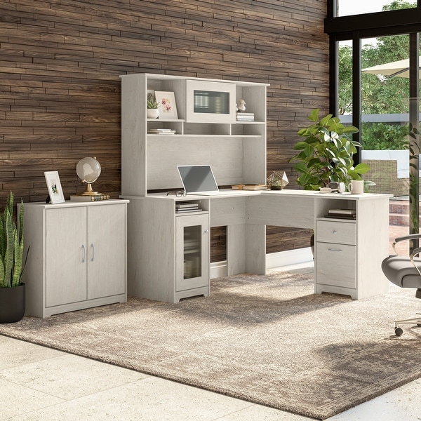Bush Furniture Cabot Small Storage Cabinet with Doors - On Bush Furniture Cabot Small Storage Cabinet with Doors - On