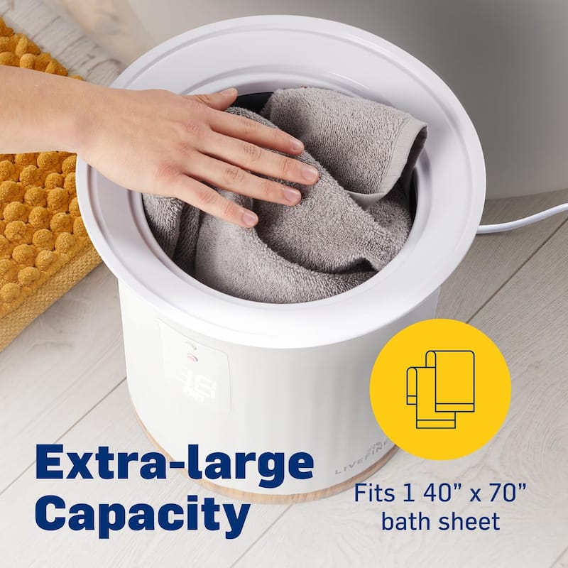 Live Fine Bucket Style Towel Warmer - White