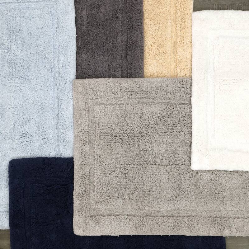 Lydia Border Plush Bath Mat