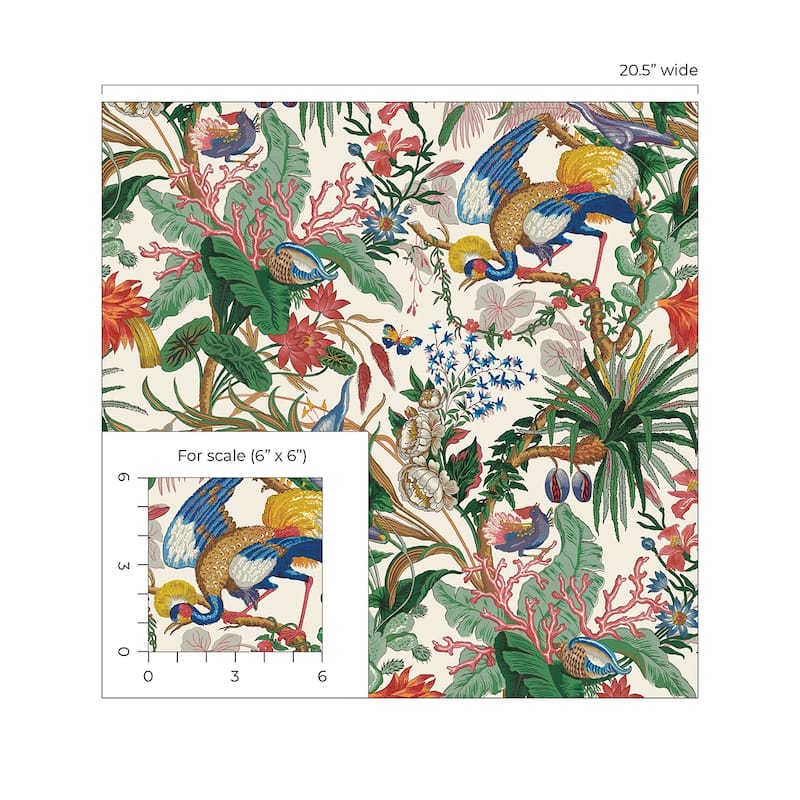 NextWall Tropical Canopy Peel and Stick Wallpaper