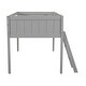 preview thumbnail 12 of 30, High Guardrail Design Wood Loft Bed, Ladder With Handrails, Slide With Shock Absorption,Twin Size