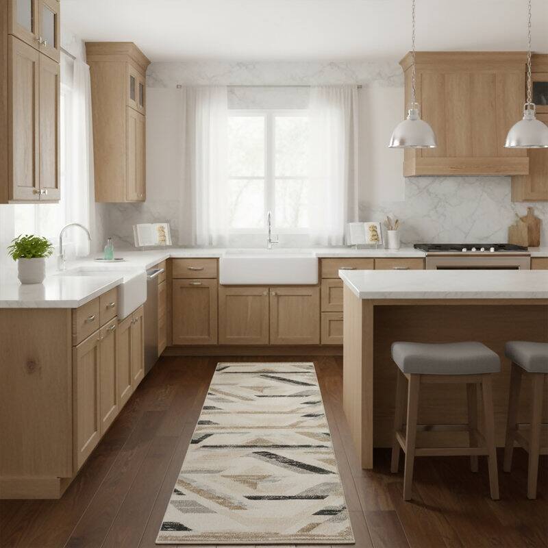 Traditional Grey/Beige Oriental Area Rug