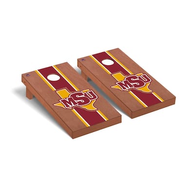 Midwestern State MSU Mustangs Rosewood Cornhole Board Set