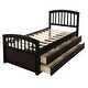 preview thumbnail 13 of 21, Twin Pine Storage Bed with 6 Drawers - Sturdy Slatted Support
