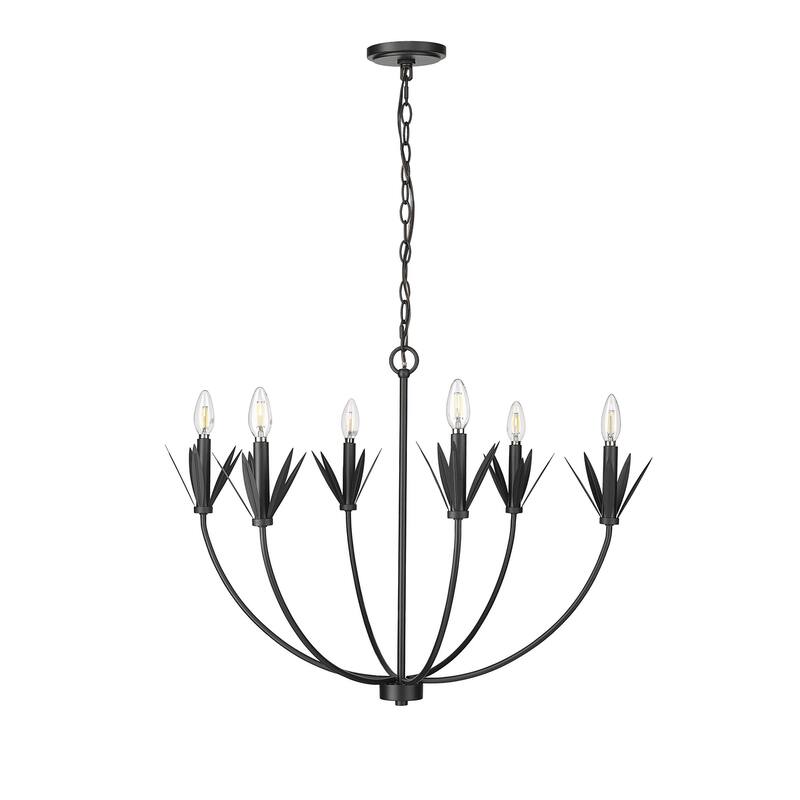 Millennium Lighting 12706 Primrose 6 Light 31" Wide Taper Candle Style
