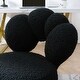 preview thumbnail 59 of 78, Criss Cross Chair with Wheels, Teddy Fabric Home Office Chair, 360°Swivel Height Adjustable Swivel Vanity Chair - N/A