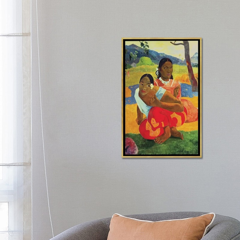 iCanvas "Nafea Faaipoipo " by Paul Gauguin Framed Canvas Print