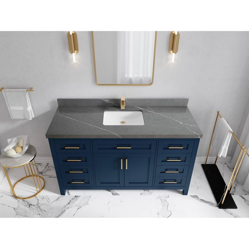 Willow Collections 60 in. W x 22 in. D Cambridge Single Sink Bathroom Vanity with Countertop