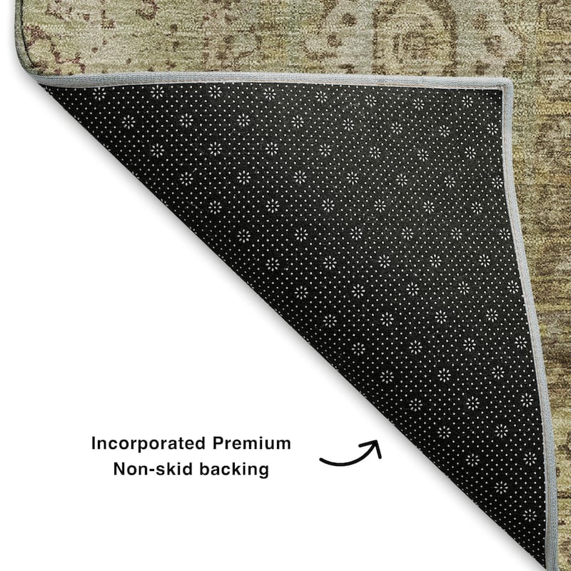 Premium Washable Super Soft Vintage Traditional Mayfield Rug