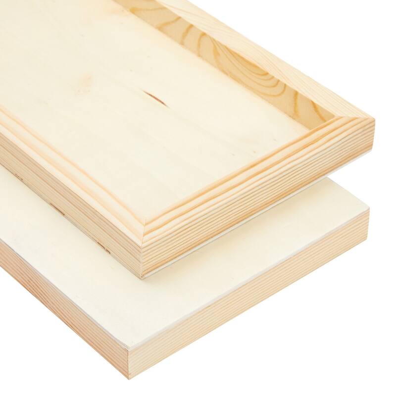 Bright Creations 4 Pack Unfinished Wood Panels for Painting, DIY, Crafts, Wood Canvas (6 x 23 In)