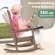 preview thumbnail 71 of 110, Modern High-Back Rocking Adirondack Chair All Weather