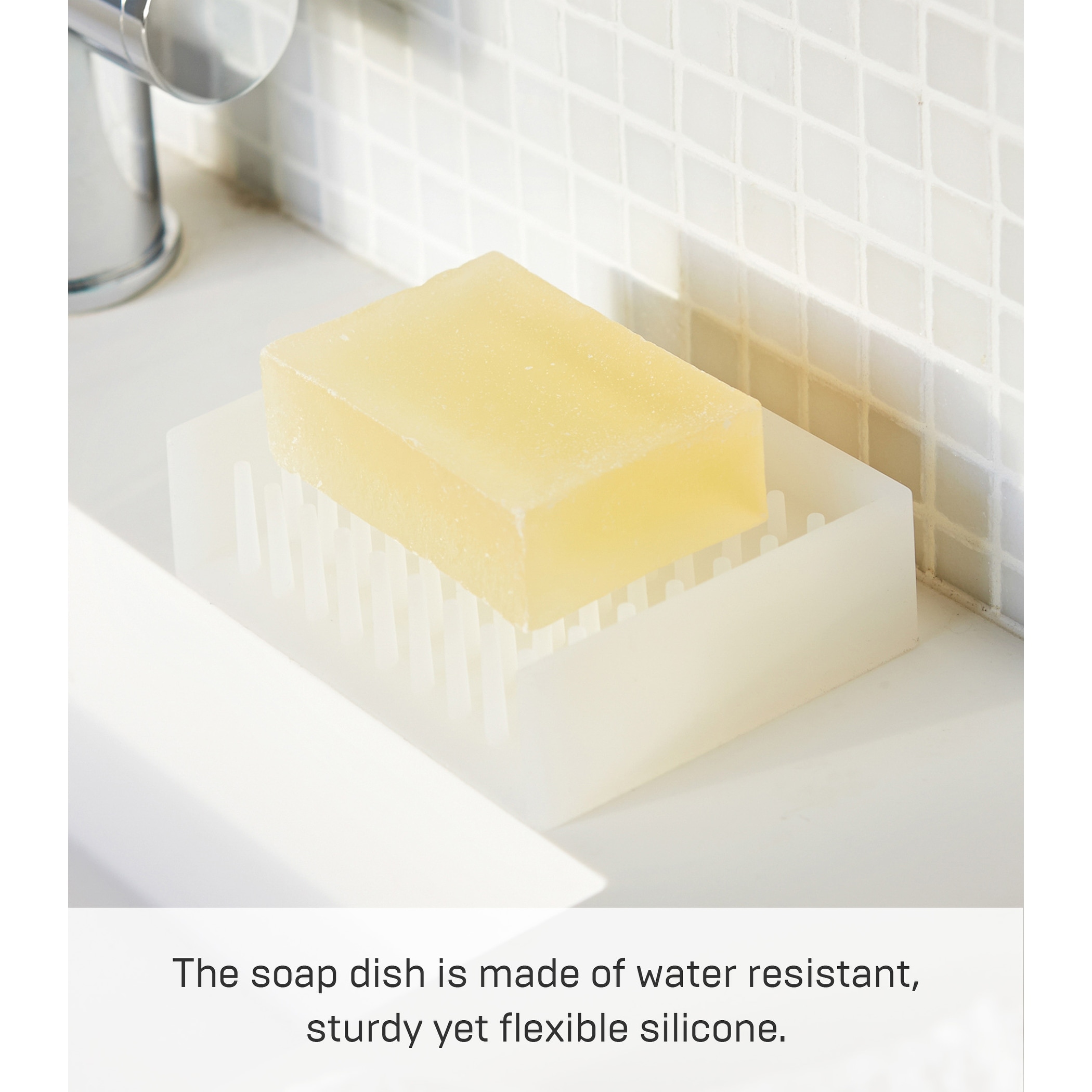 Yamazaki self draining soap dish outlet