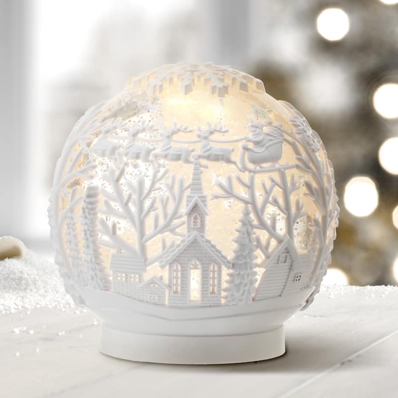6.5" LED Winter Scene Water Globe Usb